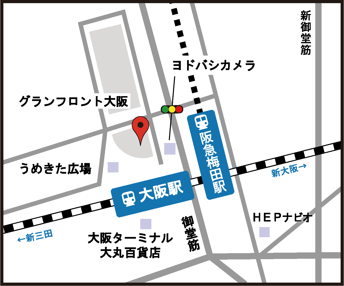 大阪教室アクセスマップ
